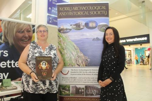 Edel Codd and Marie O'Sullivan at Community on your Doorstep Exhibition, Manor West, Tralee.